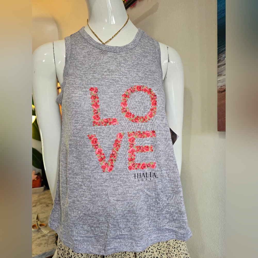 Thalia Sodi Gray Love Tank Top for Kids
